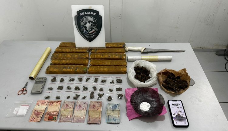 POLÍCIA CIVIL DO MARANHÃO APREENDE MACONHA, COCAÍNA E LOLÓ EM SÃO LUÍS; UM HOMEM FOI PRESO