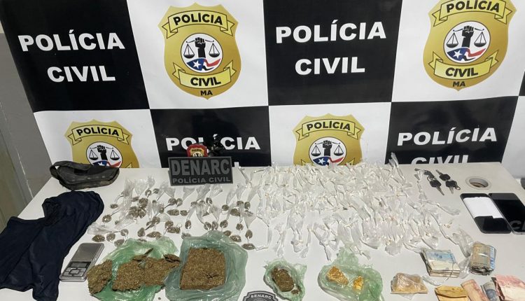 POLÍCIA CIVIL DO MARANHÃO PRENDE DOIS INDIVÍDUOS POR TRÁFICO DE DROGAS, EM PARNARAMA