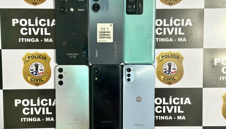EM ITINGA DO MARANHÃO, POLÍCIA CIVIL RECUPERA SEIS CELULARES SUBTRAÍDOS