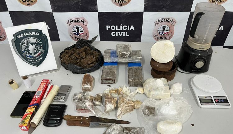 POLÍCIA CIVIL APREENDE 7 KG DE DROGAS E PRENDE SUSPEITO NO BAIRRO LIBERDADE, EM SÃO LUÍS