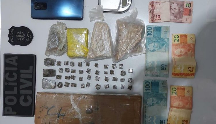 EM CHAPADINHA,  POLÍCIA CIVIL PRENDE HOMEM POR TRÁFICO DE DROGAS E APREENDE GRANDE QUANTIDADE DE DROGAS ILÍCITAS