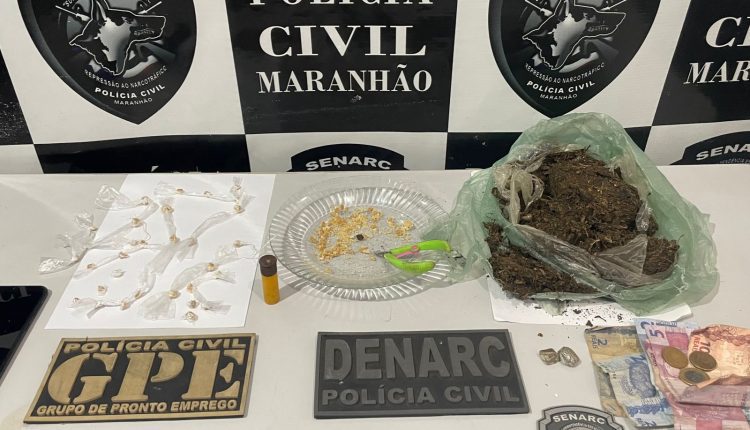 HOMEM É PRESO POR TRÁFICO DE DROGAS DURANTE OPERAÇÃO DA POLÍCIA CIVIL, EM TIMON