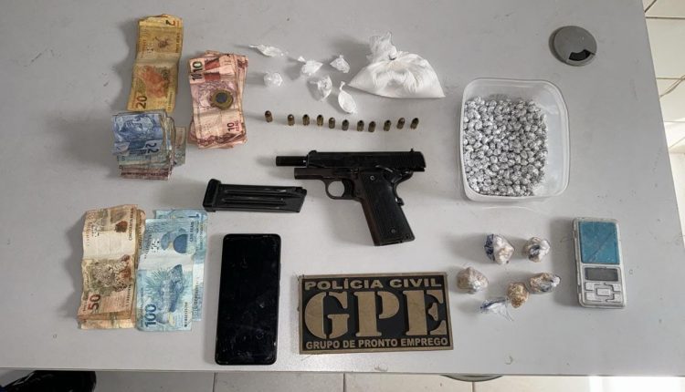 CODÓ : POLÍCIA CIVIL PRENDE HOMEM PELOS CRIMES DE TRÁFICO DE DROGAS E PORTE ILEGAL DE ARMA DE FOGO