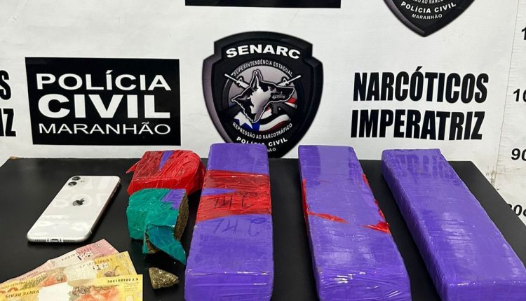 POLÍCIA CIVIL PRENDE HOMEM SUSPEITO DE TRÁFICO DE DROGAS NA REGIÃO TOCANTINA
