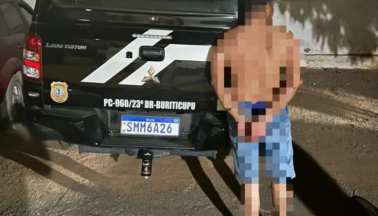 POR TENTATIVA DE FEMINICÍDIO, HOMEM É PRESO PELA POLÍCIA CIVIL EM BURITICUPU