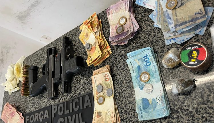 OPERAÇÃO POLICIAL PRENDE DUAS PESSOAS E APREENDE ARMAS DE FOGO EM SÃO BENTO