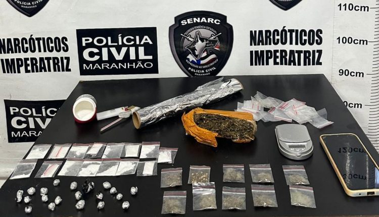 HOMEM É PRESO EM FLAGRANTE POR TRÁFICO DE DROGAS EM IMPERATRIZ