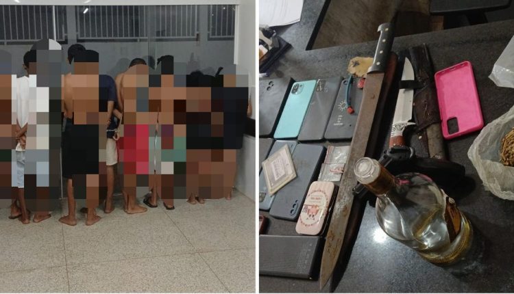 POLÍCIA CIVIL CONDUZ OITO PESSOAS À DELEGACIA POR PORTE ILEGAL DE ARMA DE FOGO , APOLOGIA AO CRIME E CORRUPÇÃO DE MENORES EM GRAJAÚ
