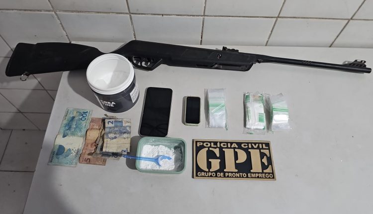 EM CODÓ, POLÍCIA CIVIL PRENDE HOMEM POR TRÁFICO DE DROGAS
