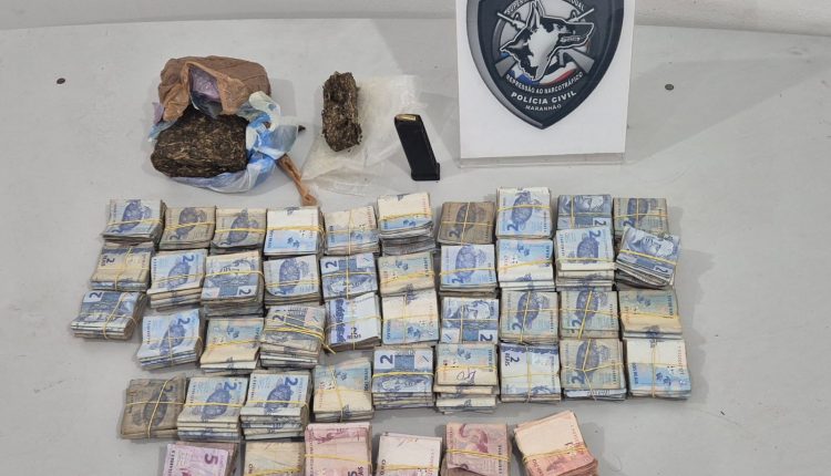 POLÍCIA CIVIL APREENDE DROGAS , MUNIÇÕES E DINHEIRO DENTRO DE APARTAMENTO EM SÃO LUÍS