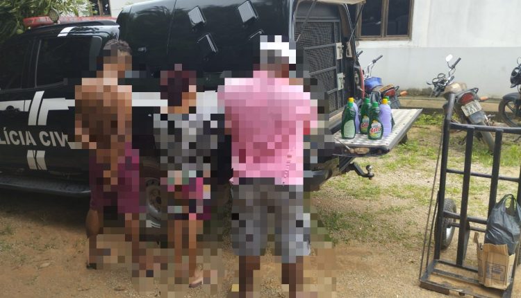 TRÊS PESSOAS SÃO PRESAS PELA POLÍCIA CIVIL POR FURTO E RECEPTAÇÃO EM BURITICUPU
