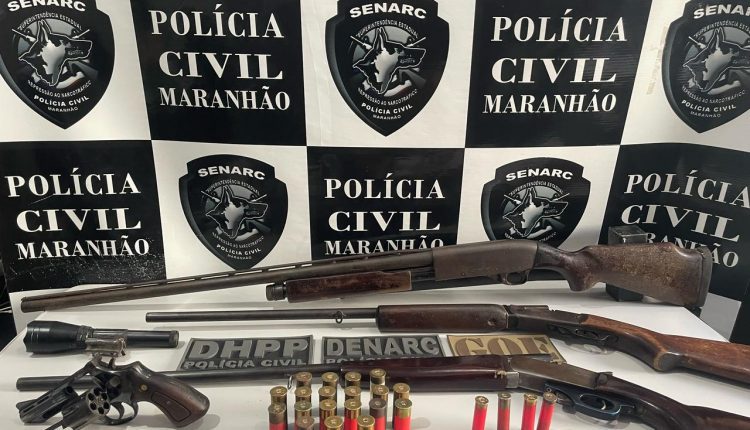 OPERAÇÃO DA POLÍCIA CIVIL RESULTA NA APREENSÃO DE QUATRO ARMAS DE FOGO E NA PRISÃO DE UMA PESSOA, EM TIMON