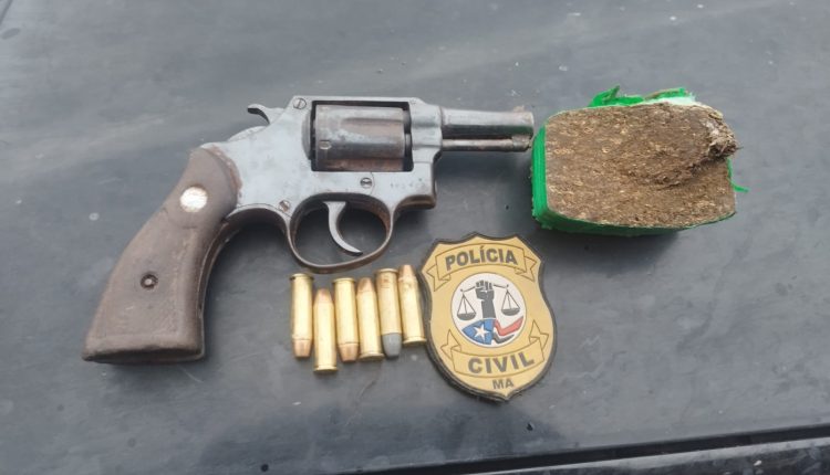 EM SÃO LUÍS, POLÍCIA CIVIL DO MARANHÃO APREENDE ARMA DE FOGO E MACONHA