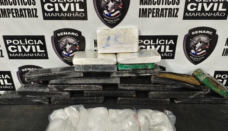 POLÍCIA CIVIL DO MARANHÃO DESMONTA ESQUEMA DE TRÁFICO INTERESTADUAL DE DROGAS EM IMPERATRIZ; MAIS DE 20KG DE DROGAS FORAM APREENDIDAS