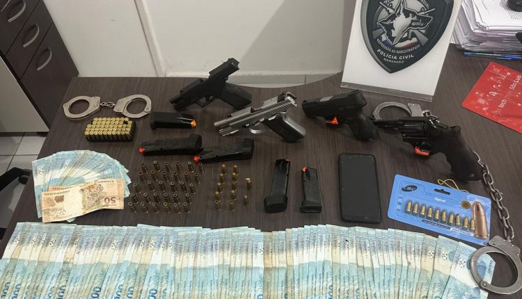 EM SÃO LUÍS, POLÍCIA CIVIL DO MARANHÃO PRENDE HOMEM POR PORTE ILEGAL DE ARMA DE FOGO