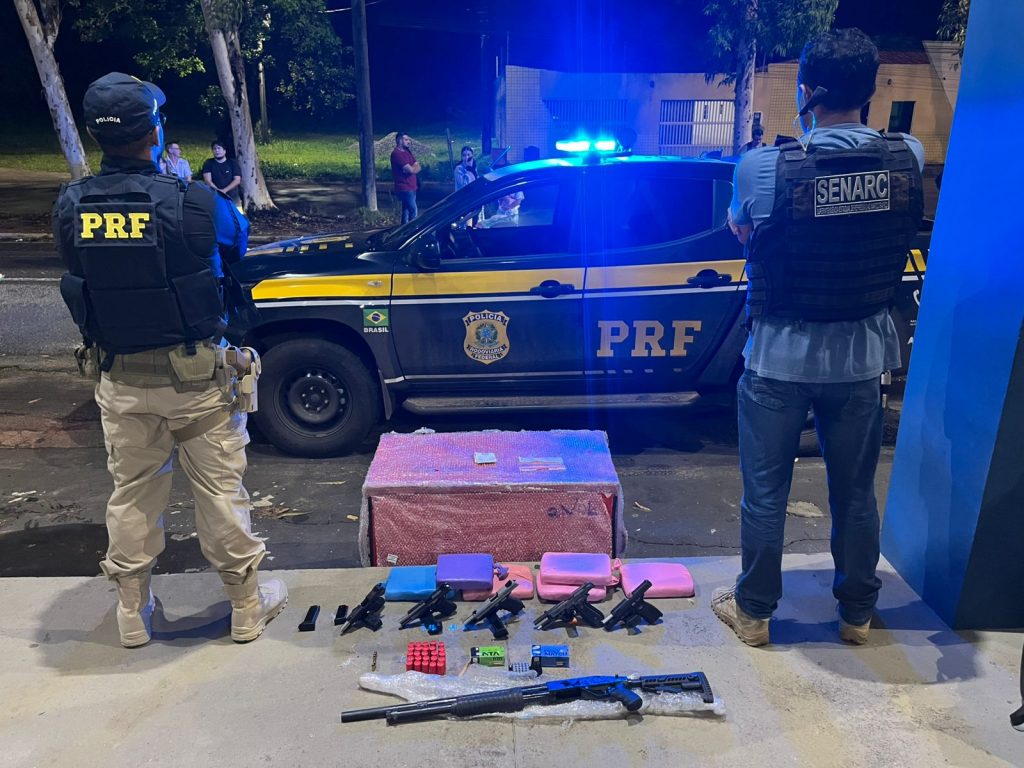 POLÍCIA CIVIL E POLÍCIA RODOVIÁRIA FEDERAL PRENDEM SUSPEITO EM FLAGRANTE POR TRÁFICO DE DROGAS E PORTE ILEGAL DE ARMA DE FOGO NA CAPITAL