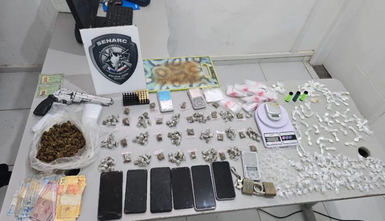 POLÍCIA CIVIL CUMPRE MANDADO DE PRISÃO CONTRA UM HOMEM E PRENDE UMA MULHER POR TRÁFICO DE DROGAS EM SÃO LUÍS
