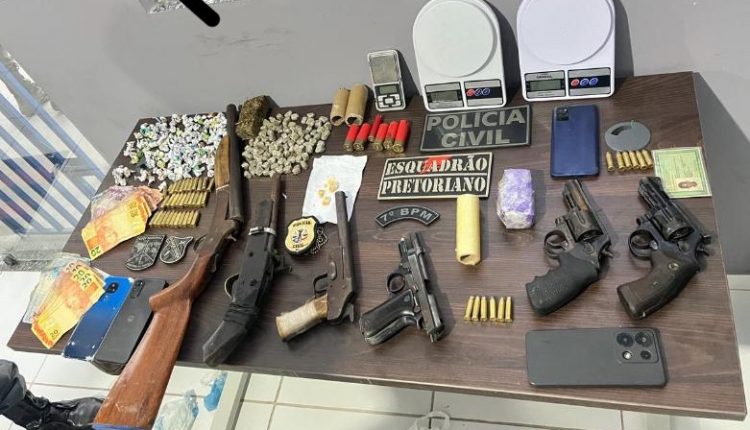 EM PINDARÉ-MIRIM, POLÍCIA CIVIL E MILITAR PRENDE TRÊS INTEGRANTES DE ORGANIZAÇÃO CRIMINOSA; DURANTE AÇÃO, UM ADOLESCENTE FOI CONDUZIDO À DELEGACIA