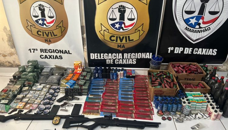 POLÍCIA CIVIL DO MARANHÃO DESMONTA ESQUEMA DE VENDA CLANDESTINA DE MUNIÇÕES E ARMAS DE FOGO EM CAXIAS