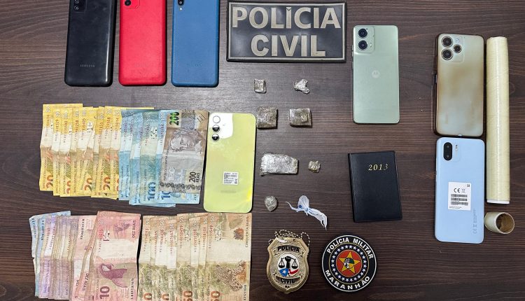 EM GUIMARÃES, POLÍCIA CIVIL CUMPRE SEIS MANDADOS DE BUSCA E APREENSÃO E PRENDE DOIS INDIVÍDUOS EM FLAGRANTE PELO CRIME DE TRÁFICO DE DROGAS