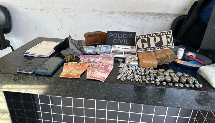 OPERAÇÃO DA POLÍCIA CIVIL APREENDE DROGAS E PRENDE HOMEM EM PALMEIRÂNDIA