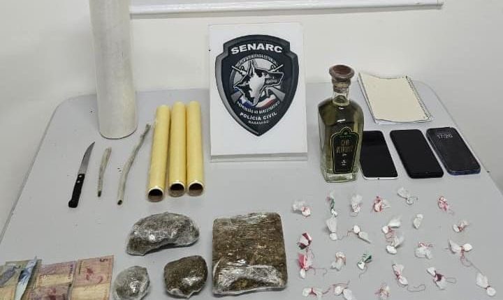 POLÍCIA CIVIL APREENDE DROGAS E PRENDE DUAS PESSOAS EM FLAGRANTE NO BAIRRO SÃO FRANCISCO, EM SÃO LUÍS