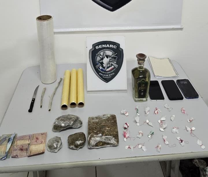 POLÍCIA CIVIL APREENDE DROGAS E PRENDE DUAS PESSOAS EM FLAGRANTE NO BAIRRO SÃO FRANCISCO, EM SÃO LUÍS