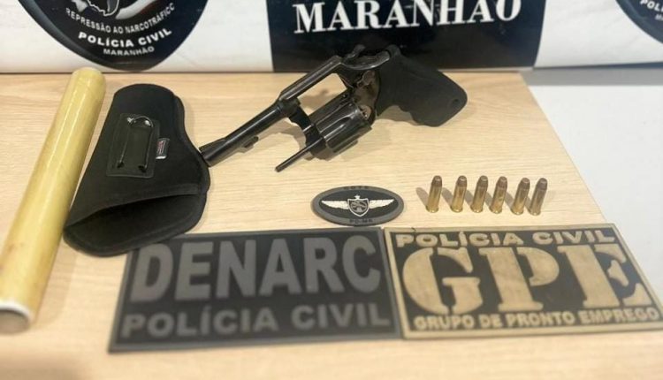 POLÍCIA CIVIL APREENDE ARMA DE FOGO E PRENDE HOMEM SUSPEITO DE INTEGRAR ORGANIZAÇÃO CRIMINOSA EM TIMON