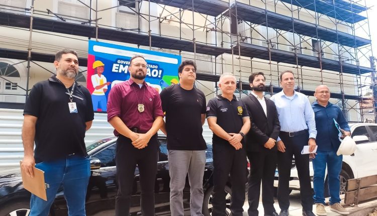 DELEGADO-GERAL FAZ VISITA TÉCNICA À OBRA DO NOVO PRÉDIO SEDE DA SHPP EM SÃO LUÍS