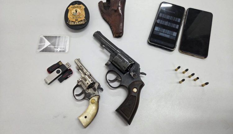 POLÍCIA CIVIL DO MARANHÃO PRENDE PAI E FILHO POR POSSE ILEGAL DE ARMA DE FOGO EM TIMON