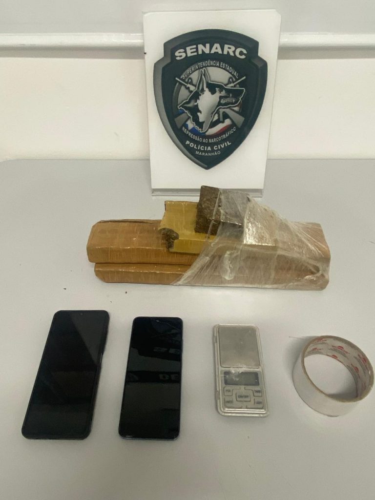 DOIS INTEGRANTES DE FACÇÃO CRIMINOSA SÃO PRESOS POR TRÁFICO DE DROGAS EM SÃO LUÍS