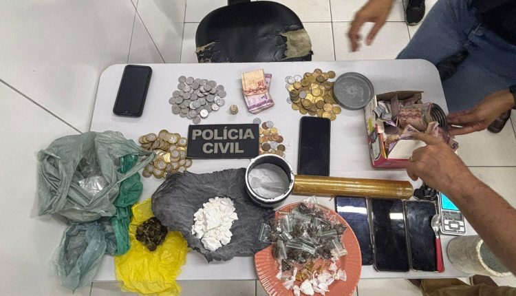 POLÍCIA CIVIL PRENDE QUATRO PESSOAS POR TRÁFICO DE DROGAS EM TIMON; GRUPO MISTURAVA CREATINA À COCAÍNA PARA AUMENTAR O VOLUME DO ENTORPECENTE