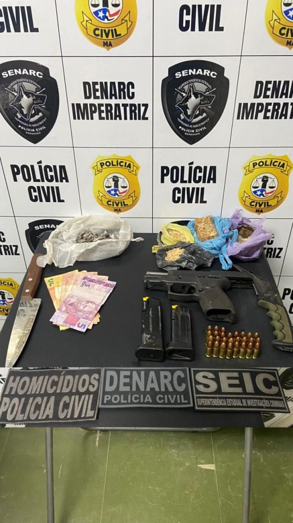 OPERAÇÃO NARKE: POLÍCIA CIVIL PRENDE DOIS SUSPEITOS POR TRÁFICO DE DROGAS E POSSE IRREGULAR DE ARMA DE FOGO EM SENADOR LA ROCQUE