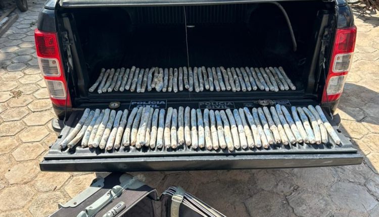 POLÍCIA CIVIL APREENDE 78 CARGAS DE EMULSÃO EXPLOSIVA EM VITÓRIA DO MEARIM