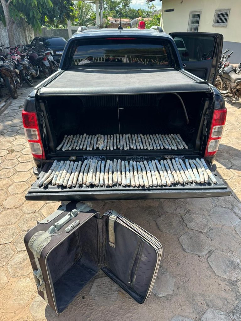 POLÍCIA CIVIL APREENDE 78 CARGAS DE EMULSÃO EXPLOSIVA EM VITÓRIA DO MEARIM