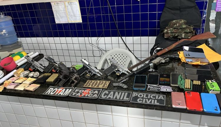 NOVE PESSOAS SÃO PRESAS DURANTE OPERAÇÃO DE COMBATE AO TRÁFICO DE DROGAS E POSSE IRREGULAR DE ARMA DE FOGO EM SÃO JOÃO BATISTA