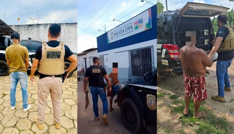 EM AÇÕES DISTINTAS, POLÍCIA CIVIL PRENDE CONDENADOS POR ESTUPRO DE VULNERÁVEL NO INTERIOR DO MARANHÃO