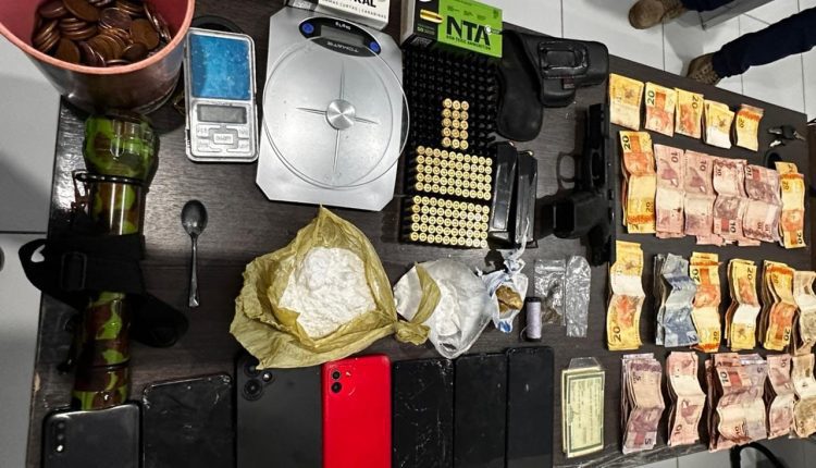 INVESTIGADO POR HOMICÍDIO É PRESO EM FLAGRANTE POR TRÁFICO DE DROGAS E POSSE ILEGAL DE ARMA DE FOGO EM SANTA INÊS