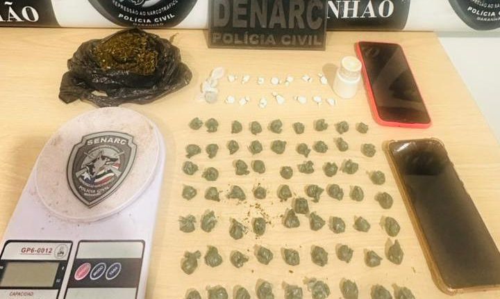 TRÊS PESSOAS SÃO PRESAS POR TRÁFICO DE DROGAS DURANTE OPERAÇÃO DA POLÍCIA CIVIL EM TIMON