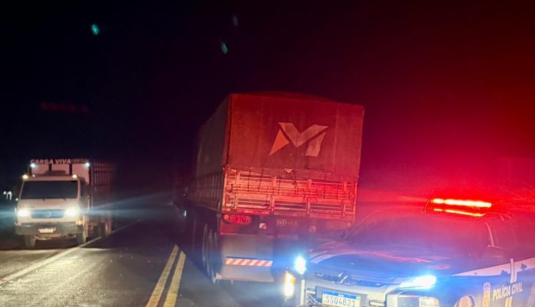 MOTORISTA É PRESO EMBRIAGADO APÓS PARAR CAMINHÃO NO MEIO DE RODOVIA FEDERAL E DORMIR