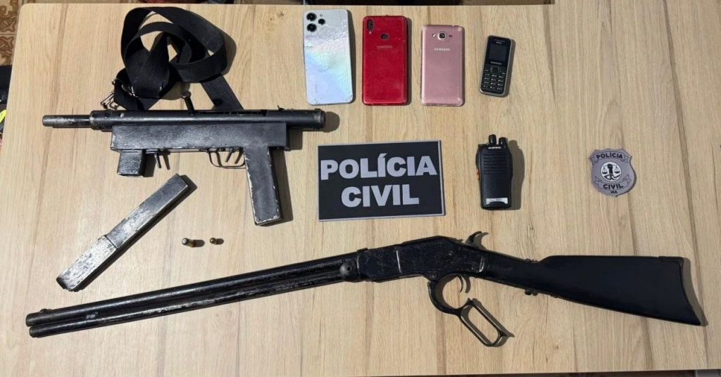 EM MIRINZAL, POLÍCIA CIVIL PRENDE DOIS INDIVÍDUOS E APREENDE ADOLESCENTE POR CRIMES GRAVES