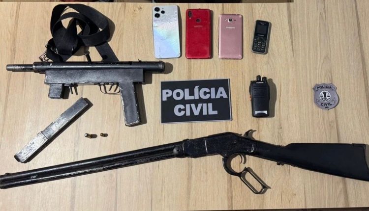 EM MIRINZAL, POLÍCIA CIVIL PRENDE DOIS INDIVÍDUOS E APREENDE ADOLESCENTE POR CRIMES GRAVES