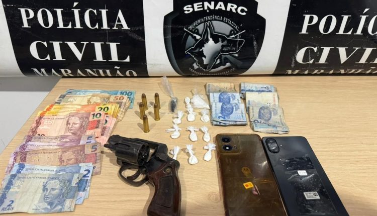 DROGAS E ARMA DE FOGO SÃO APREENDIDOS EM OPERAÇÃO DA POLÍCIA CIVIL EM TIMON