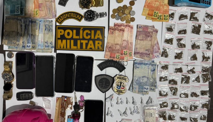 EM ITINGA DO MARANHÃO, OPERAÇÃO POLICIAL DESMONTA PONTO DE TRÁFICO E PRENDE 04 PESSOAS POR TRÁFICO DE DROGAS