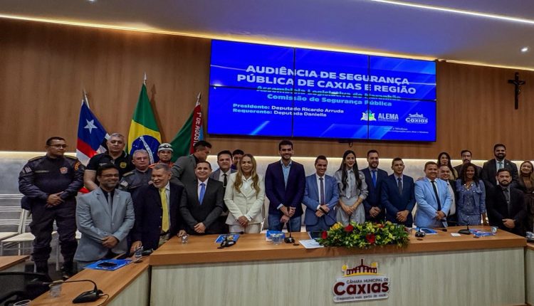 DELEGADO-GERAL AUGUSTO BARRO NETO PARTICIPA DE AUDIÊNCIA PÚBLICA SOBRE SEGURANÇA EM CAXIAS