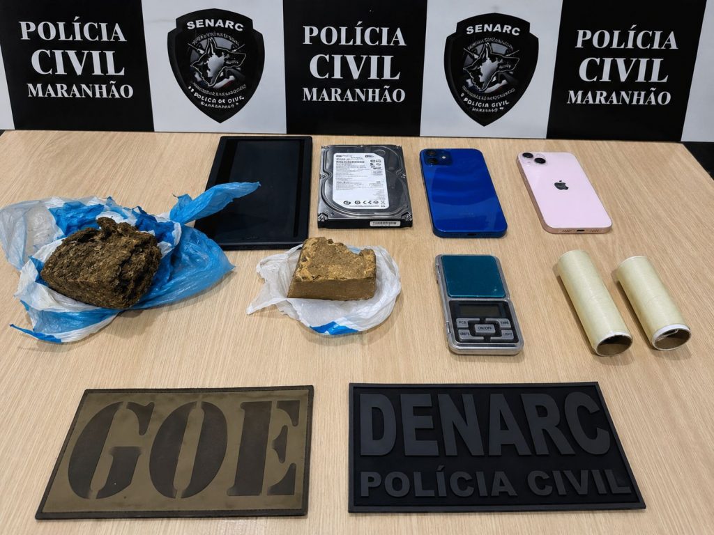 FORÇAS DE SEGURANÇA PRENDEM CASAL POR TRÁFICO DE DROGAS EM TIMON; DOIS VEÍCULOS COM RESTRIÇÃO DE ROUBO FORAM APREENDIDOS