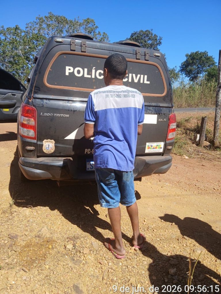 EM GRAJAÚ, POLÍCIA CIVIL PRENDE ACUSADO DE HOMICÍDIO QUALIFICADO