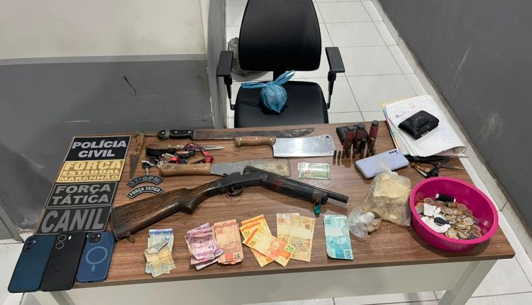 OPERAÇÃO POLICIAL MIRA ESQUEMA DE TRÁFICO DE DROGAS EM GOVERNADOR NUNES FREIRE; DUAS PESSOAS FORAM PRESAS